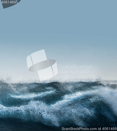 Image of Blue Ocean Wave