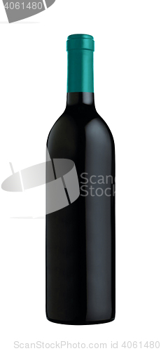 Image of red wine and a bottle