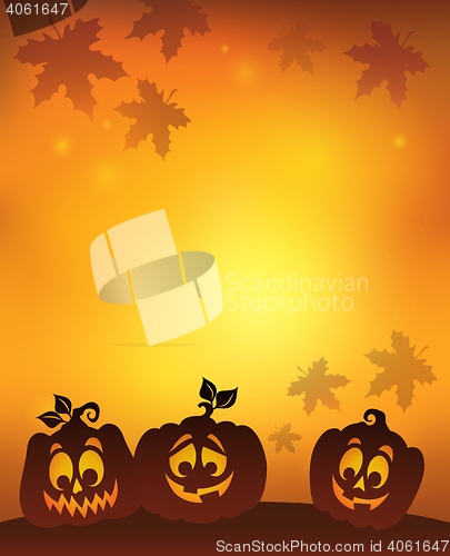 Image of Pumpkin silhouettes theme image 7