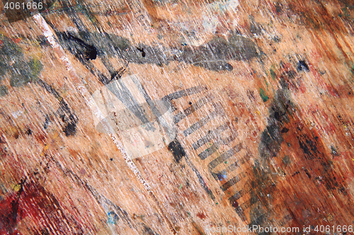 Image of old damaged wooden texture