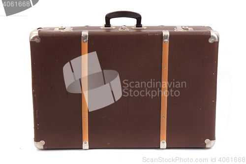Image of old suitcase isolated
