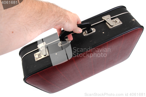 Image of old suitcase isolated