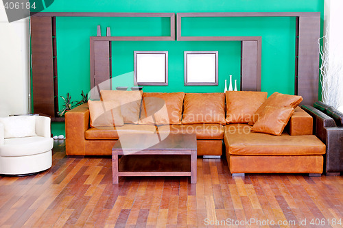 Image of Leather living room