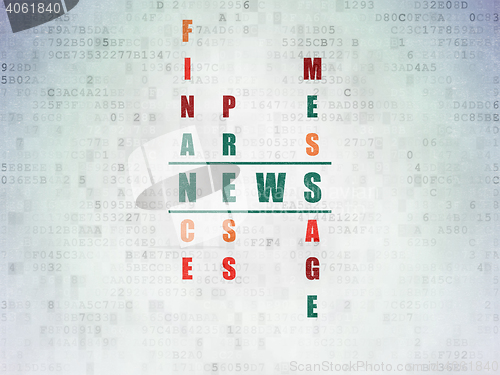 Image of News concept: News in Crossword Puzzle