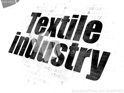 Image of Industry concept: Textile Industry on Digital background