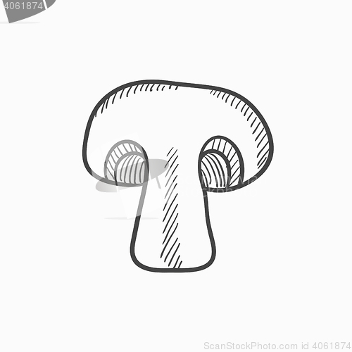Image of Mushroom sketch icon.
