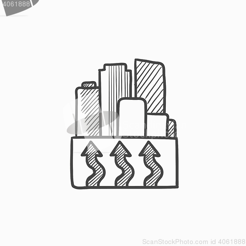 Image of Factory sketch icon.