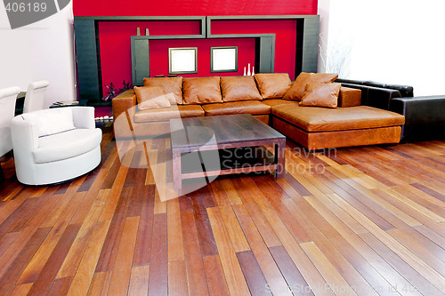 Image of Red living room