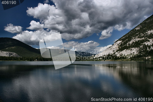 Image of Crowsnest Lake reflection