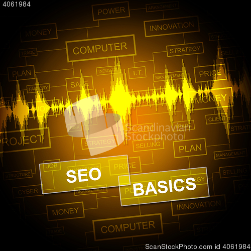 Image of Seo Basics Shows Search Engine And Business