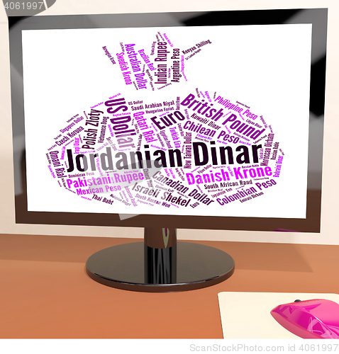 Image of Jordanian Dinar Represents Currency Exchange And Broker