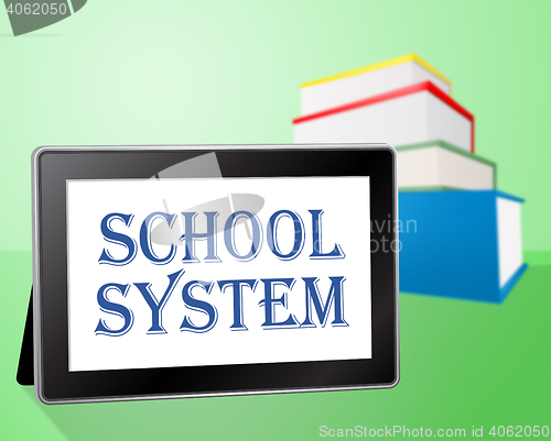 Image of School System Shows Systems Studying And Computing