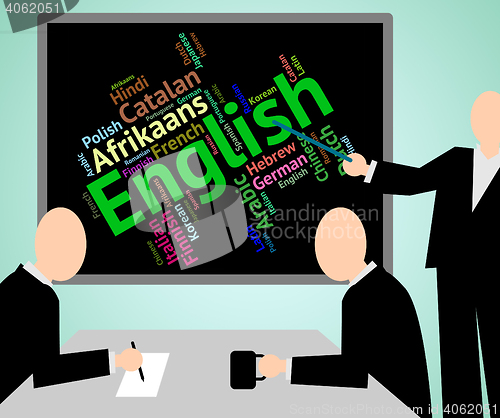Image of English Language Represents Learn Catalan And Dialect