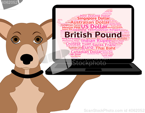 Image of British Pound Shows Currency Exchange And Broker