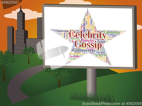 Image of Celebrity Gossip Means Chat Room And Fame