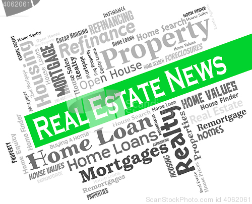 Image of Real Estate News Means For Sale And Headlines