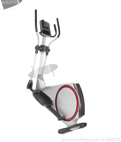 Image of ski simulator isolated
