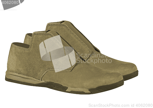 Image of pair of suede shoes