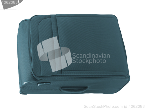 Image of Blue large suitcase