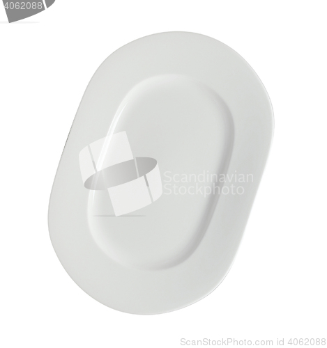 Image of White plate isolated on white