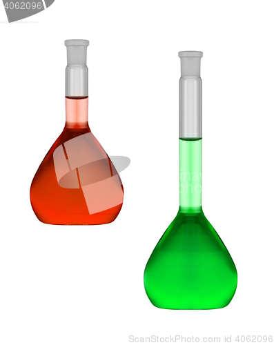 Image of research laboratory glassware