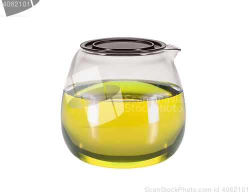 Image of Teapot with tea isolated