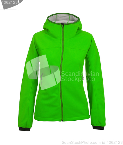 Image of Green quilted jacket