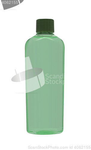 Image of Green shampoo bottle