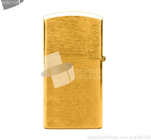 Image of Elegant golden gas cigarette lighter