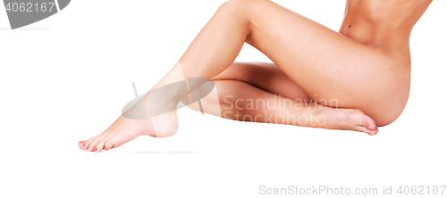 Image of Beautiful fit long female legs