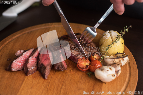 Image of grilled beef steak