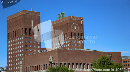 Image of Oslo City Hall (Radhus) in Oslo, Norway 