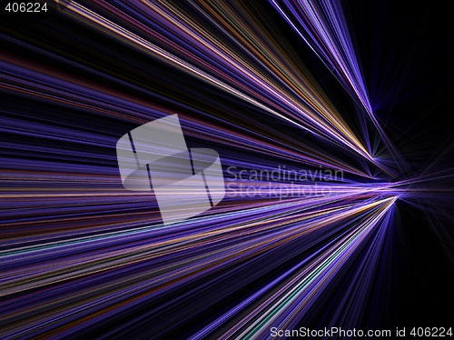 Image of City lights speed motion blur