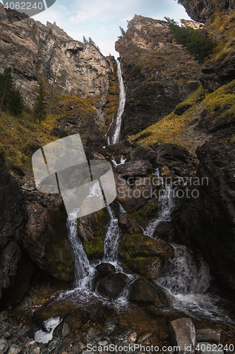 Image of Big waterfall Giraffe on river Shinok