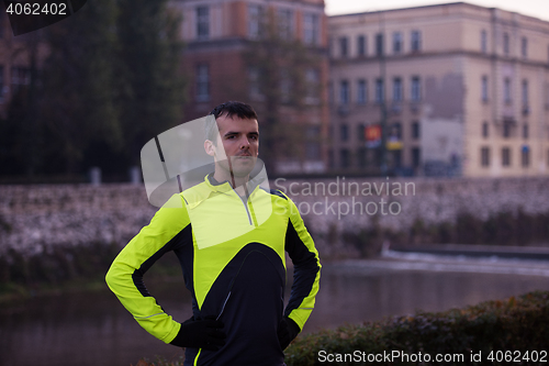 Image of jogging man portrait