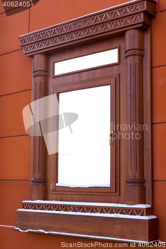 Image of Vertical billboard on classic wall