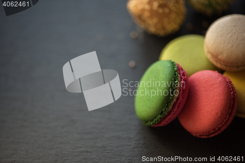 Image of French colorful macarons