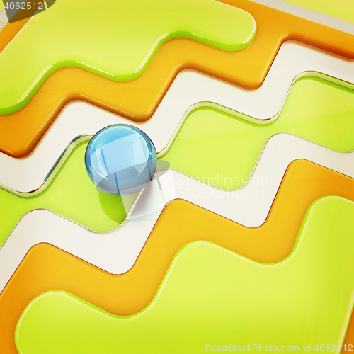 Image of Virtual background. 3D illustration. Vintage style.