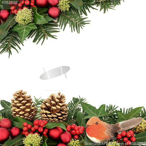 Image of Christmas Decorative Border 