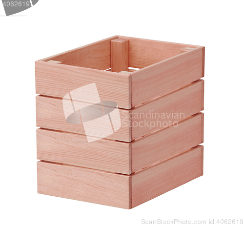 Image of Empty wooden fruit crate