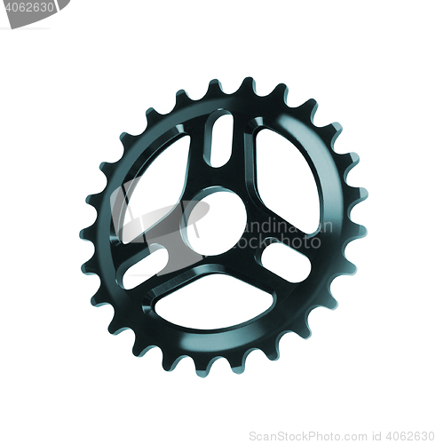 Image of Bicycle gear, metal cogwheel