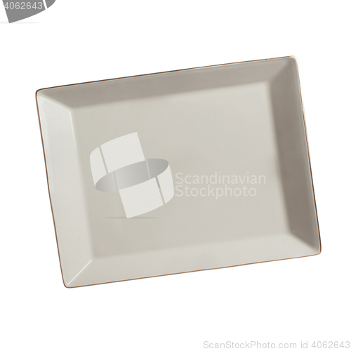 Image of plate isolated on a white