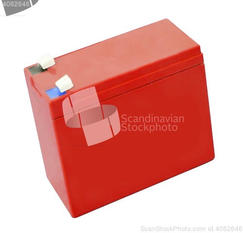 Image of accumulator isolated on white