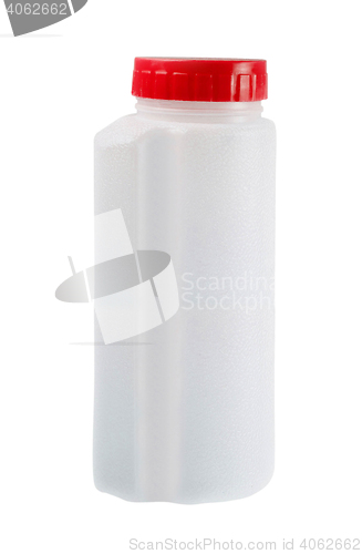 Image of White plastic bottle 