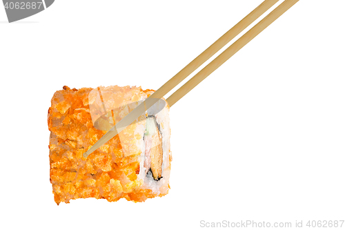 Image of Holding Sushi isolated