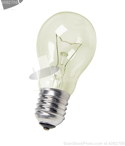 Image of lightbulb isolated on white