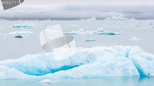 Image of Jokulsarlon is a large glacial lake in southeast Iceland