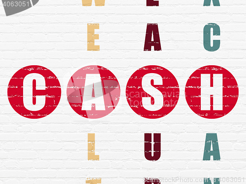 Image of Currency concept: Cash in Crossword Puzzle