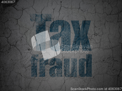 Image of Law concept: Tax Fraud on grunge wall background