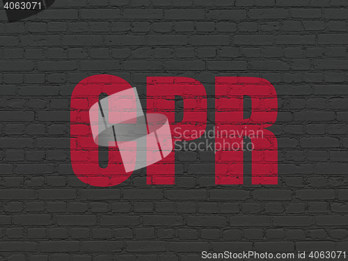 Image of Health concept: CPR on wall background